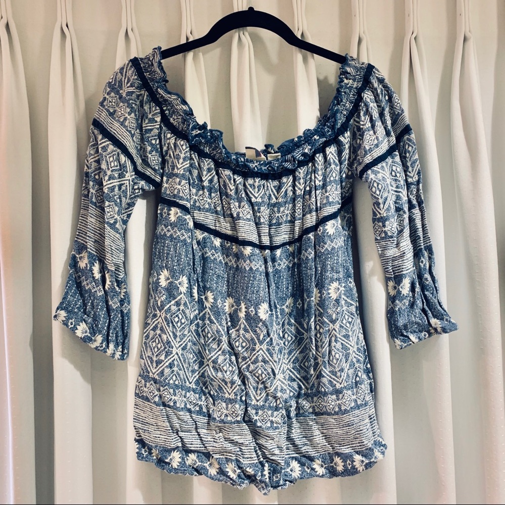 roxy off the shoulder top